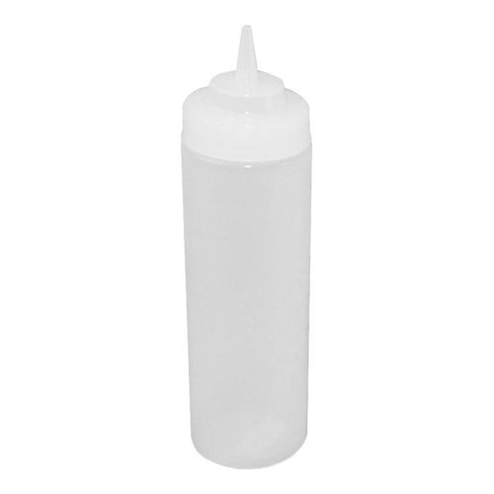 Winco Psw-32 Plastic Clear Wide-mouth Squeeze Bottle, 32 Ounce Capacity -- 6 Per Case
