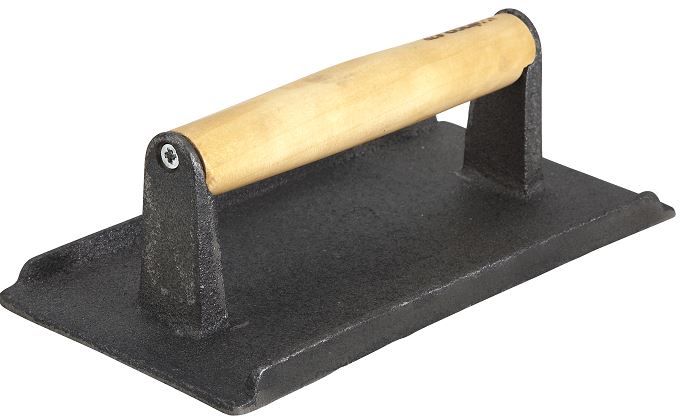 Winco Cast Iron Steak Weight, 9 X 5 1/4 Inch