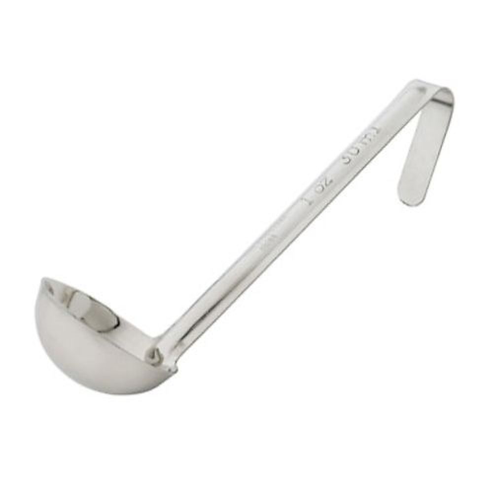 Winco Ldi-10sh Stainless Steel One Piece Ladle With 6 Inch Handle, 1 Ounce Capacity