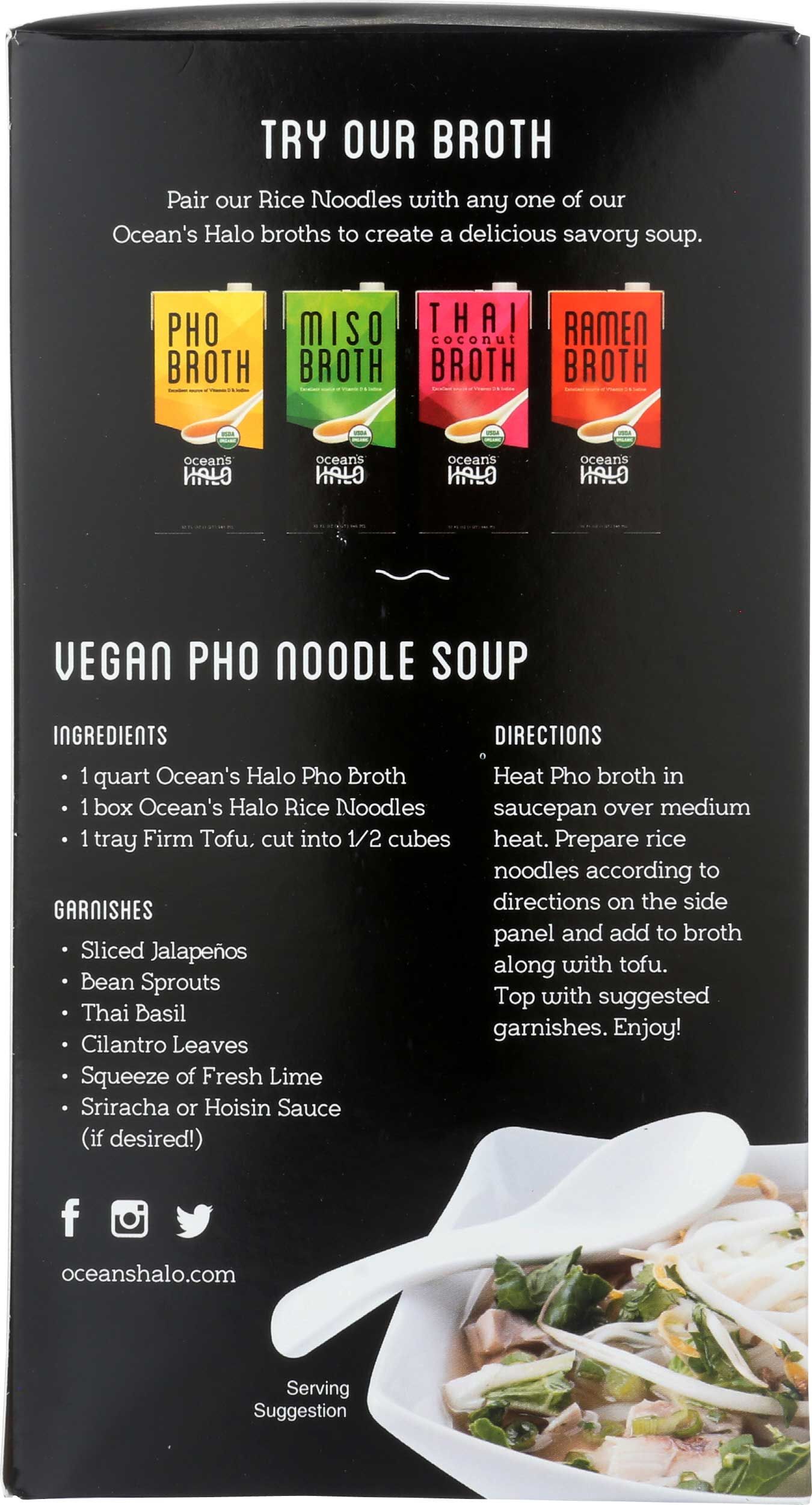 Ocean's Halo Organic Rice Noodle, 5.6 Ounce -- 5 Per Case