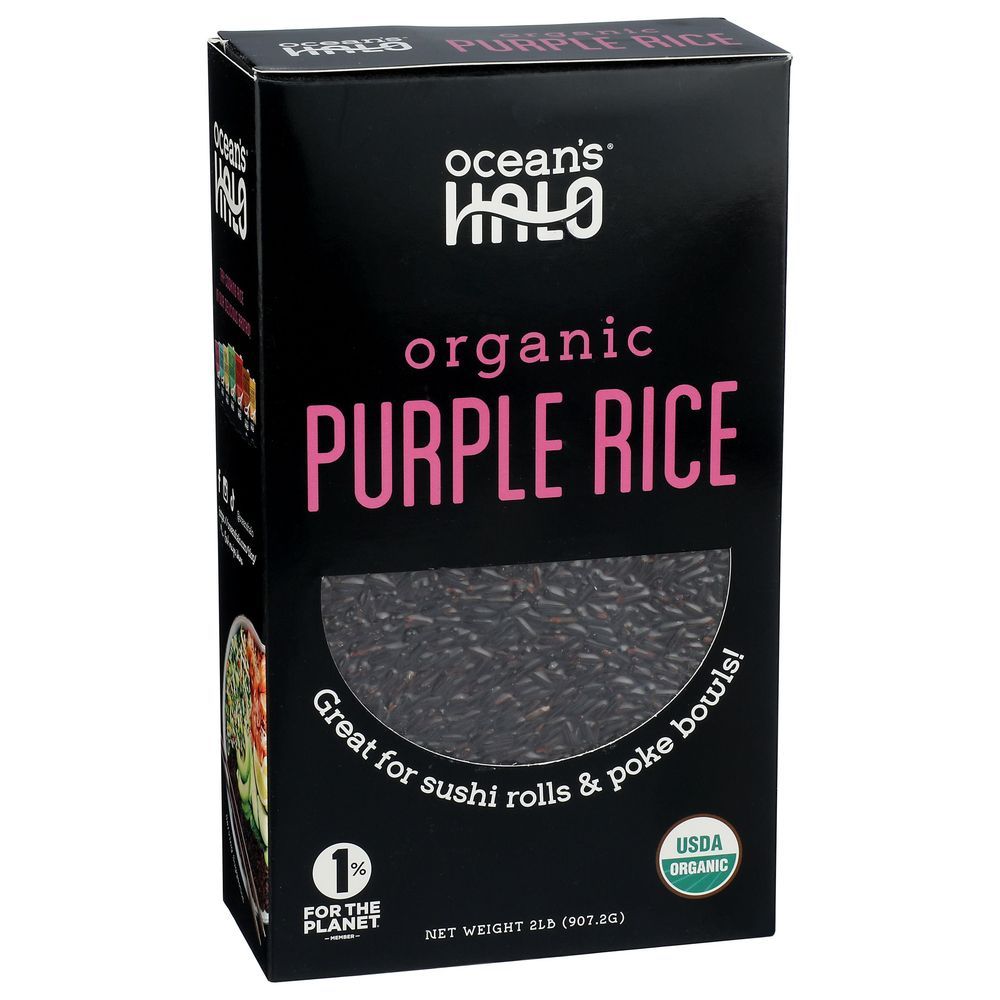 Ocean's Halo Organic Purple Rice, 2 Pound -- 5 Per Case