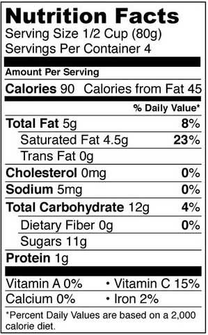 Fronen Madagascar Vanilla Ice Cream, 1 Pint -- 8 Per Case