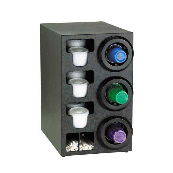 Dispense-rite Stl Black Polystyrene Combination Cup Dispensing Cabinet, 24 1/4 X 14 1/2 X 23 Inch
