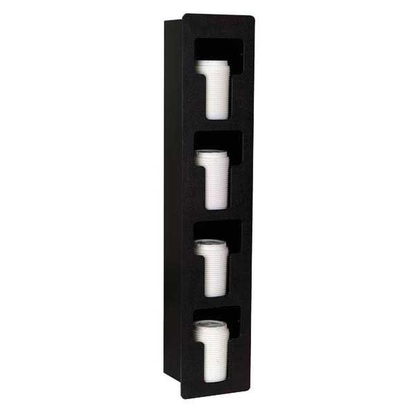 Dispense-rite Black Vertical Built-in Lid Organizer, 33 3/4 X 7 X 5 1/2 Inch