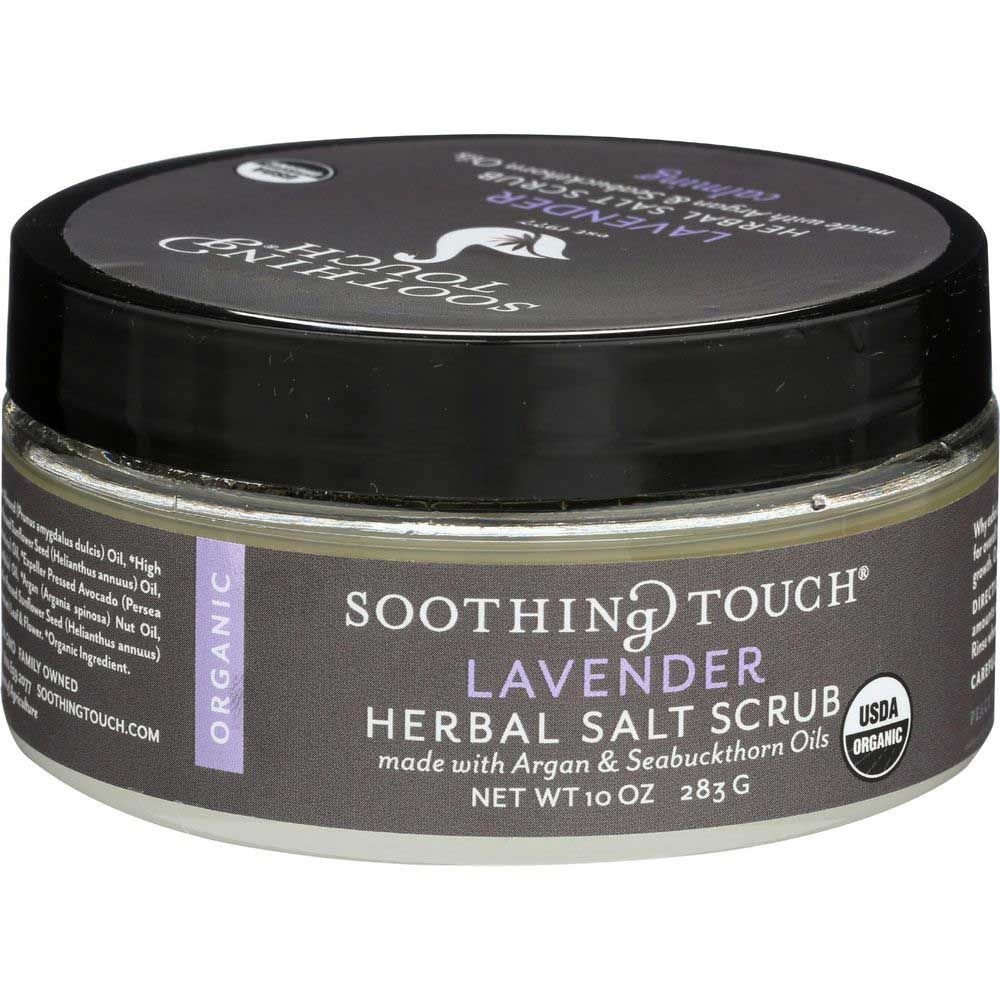Soothing Touch Organic Lavender Salt Scrub, 10 Ounce