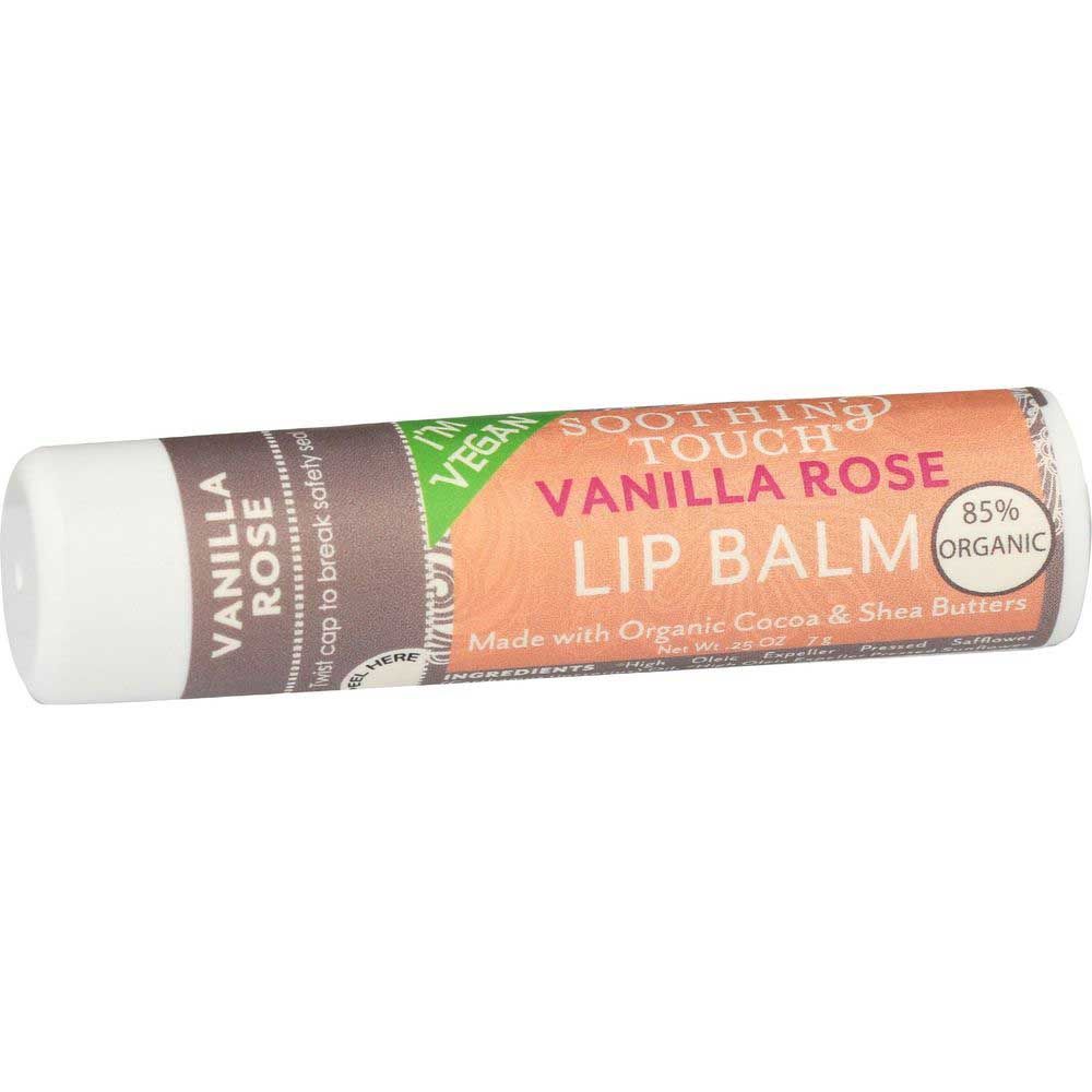 Soothing Touch Vanilla Rose Vegan Lip Balm, 0.25 Ounce -- 12 Per Case