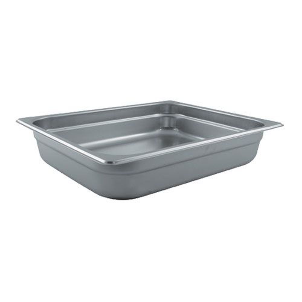 Winco Spjl-202 25 Gauge 18/8 Stainless Steel Half Size Anti-jam Steam Table Pan, 2.5 Inch Deep