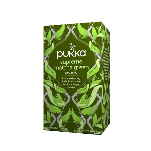 Pukka Tea Bag Organic Supreme Matcha Green, 20 Count -- 4 Per Case
