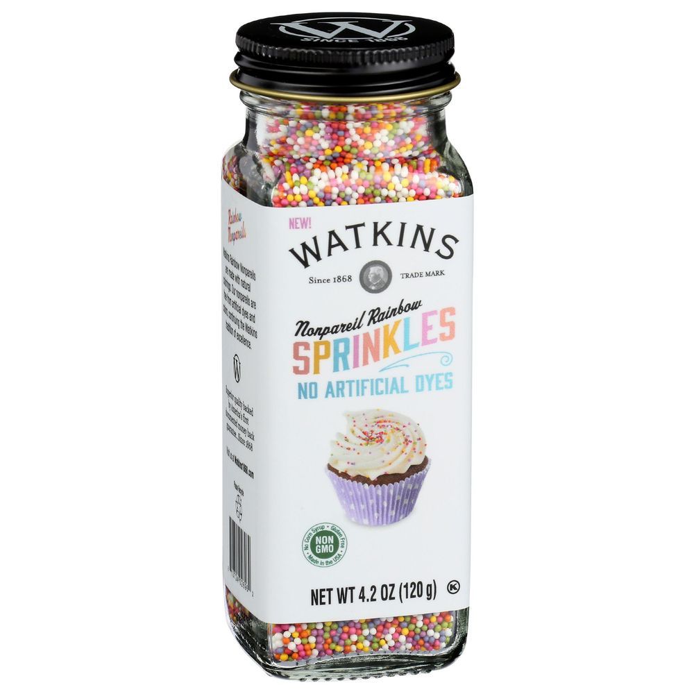Watkins Nonpareils Rainbow Sprinkles, 4.2 Ounce -- 3 Per Case