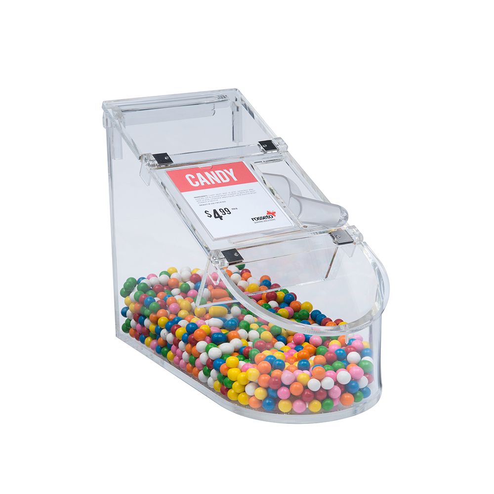 Rosseto Bulkshop Acrylic Scoop Bin, 3.5 Gallon Capacity