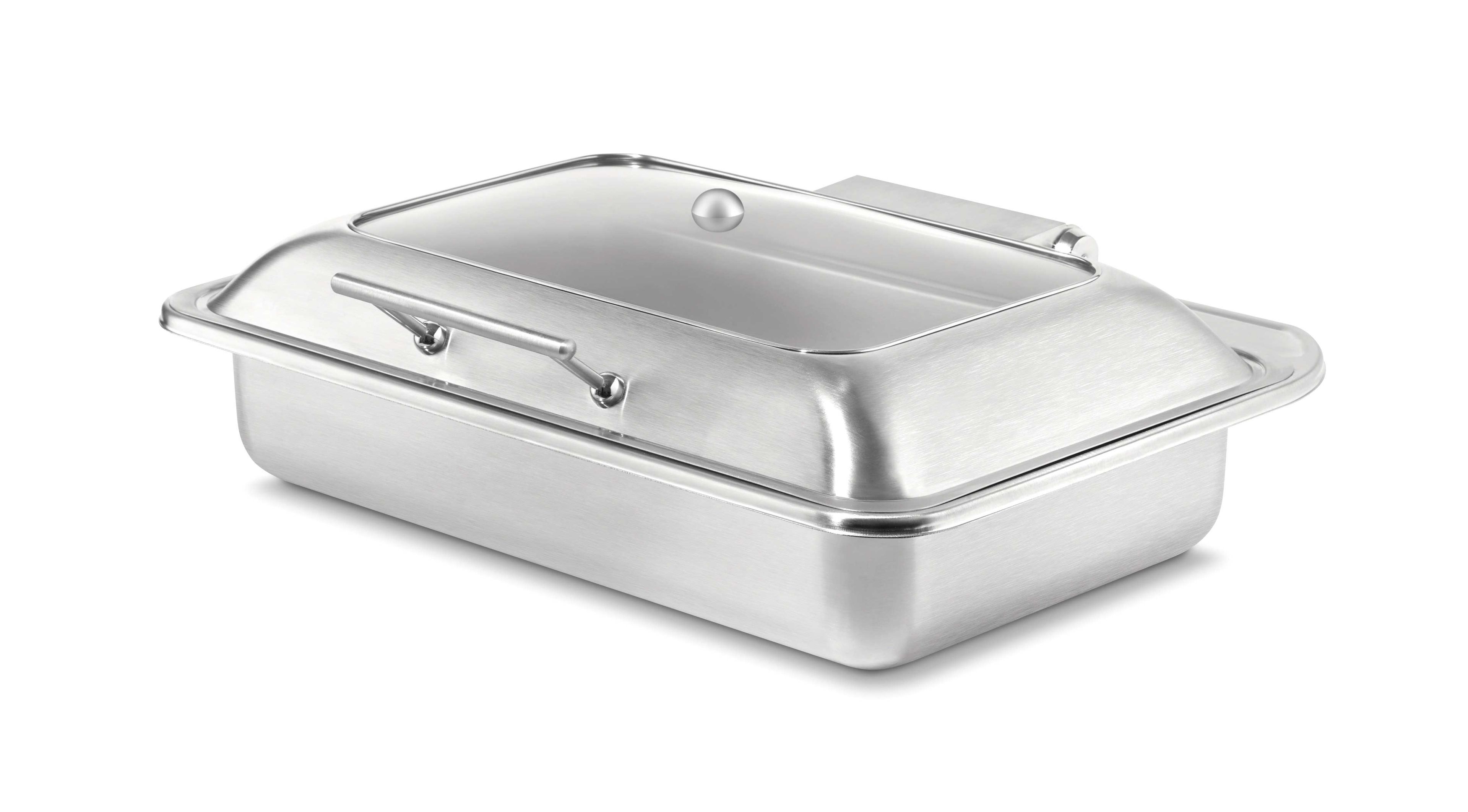 Rosseto Multi-chef Rectangular Chafer With Soft Closing Lid And Water Pan, 22.8 X 16.75 X 7.75 Inch