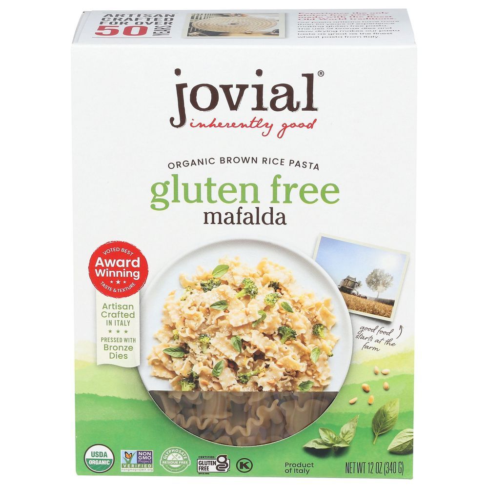 Jovial Organic Mafalda Brown Rice Pasta, 12 Ounce -- 12 Per Case