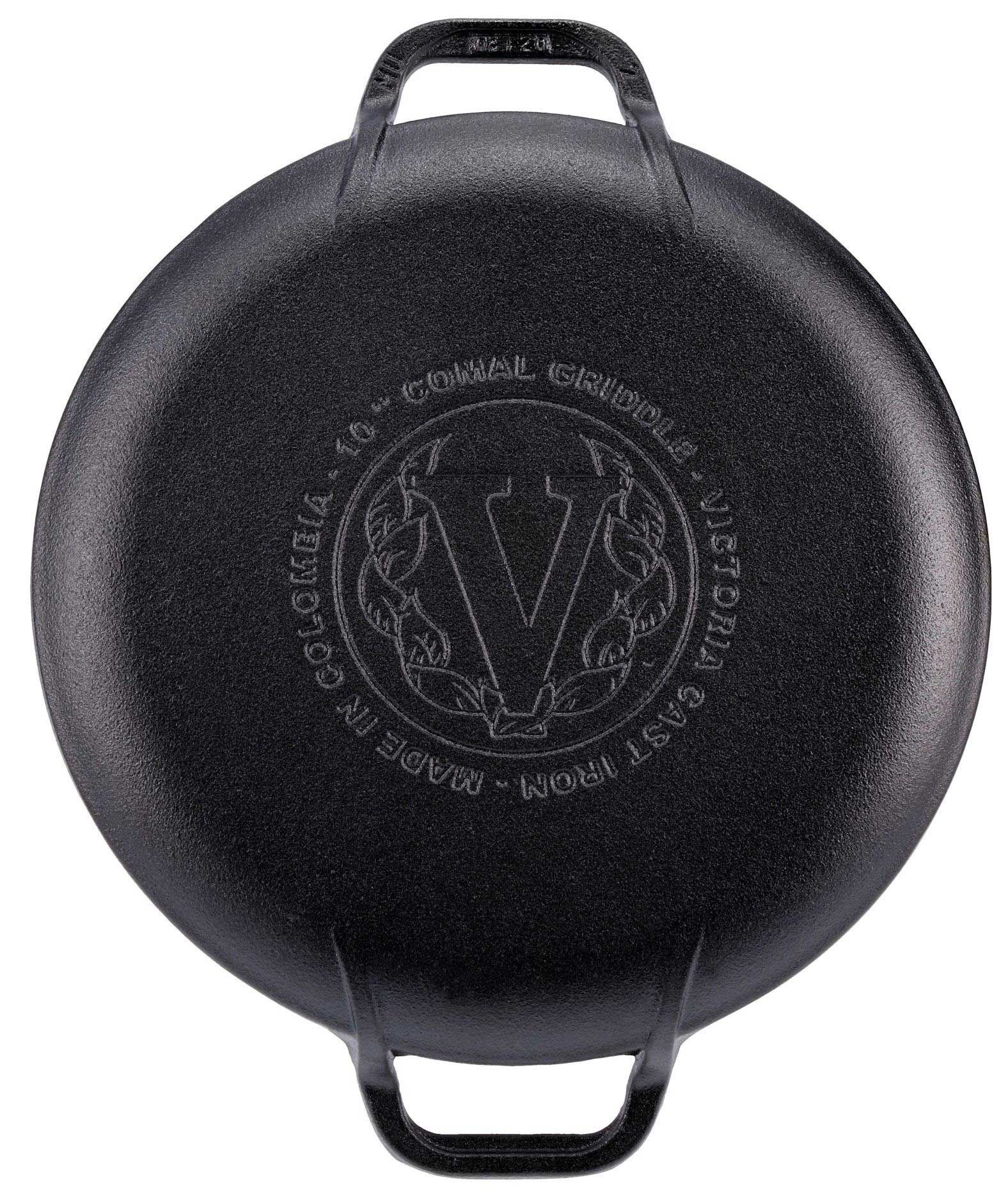 Victoria 10 Inch Comal With 2 Side Handles -- 6 Per Case