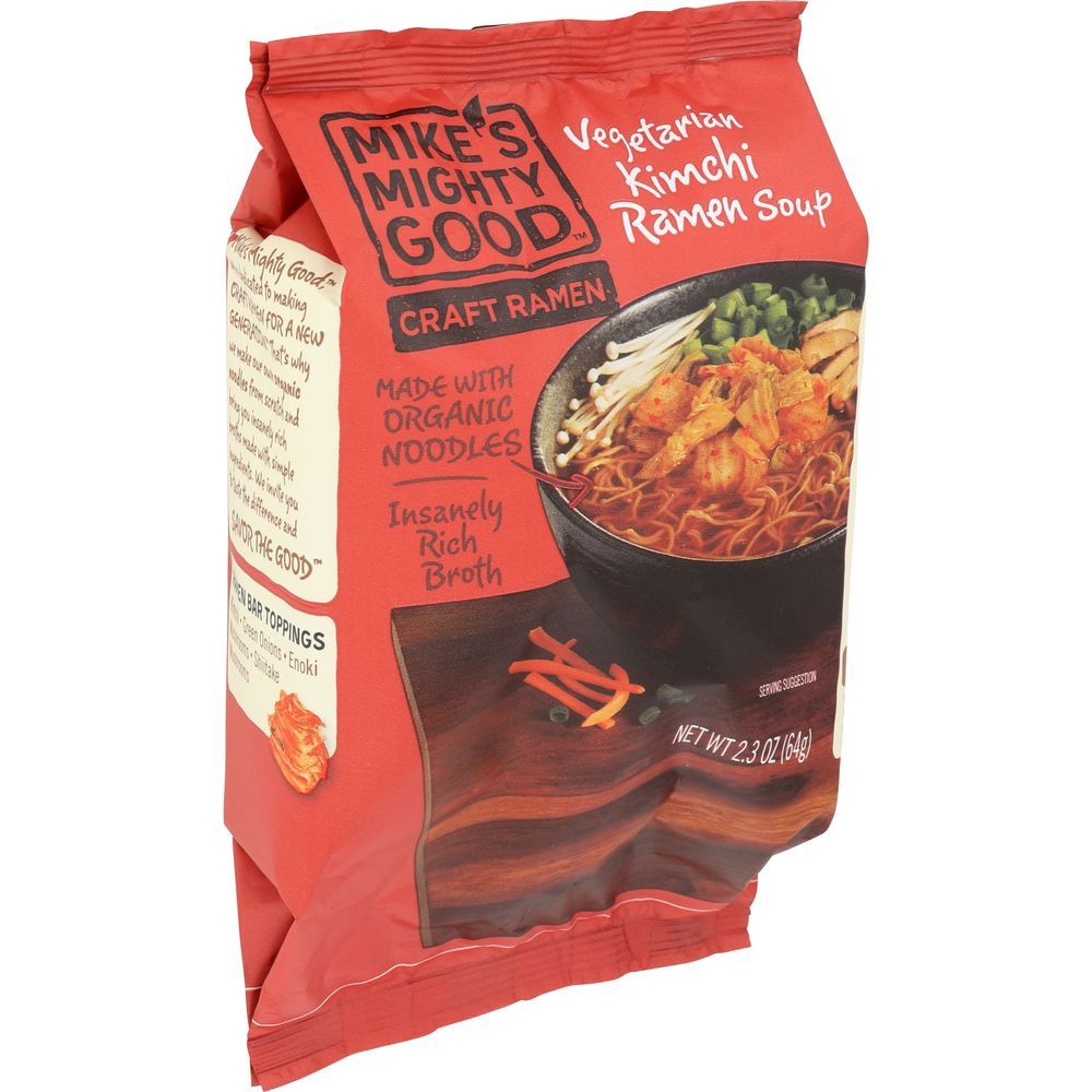 Mike's Mighty Good Kimchi Vegetarian Ramen Soup, 2.3 Ounce -- 7 Per Case