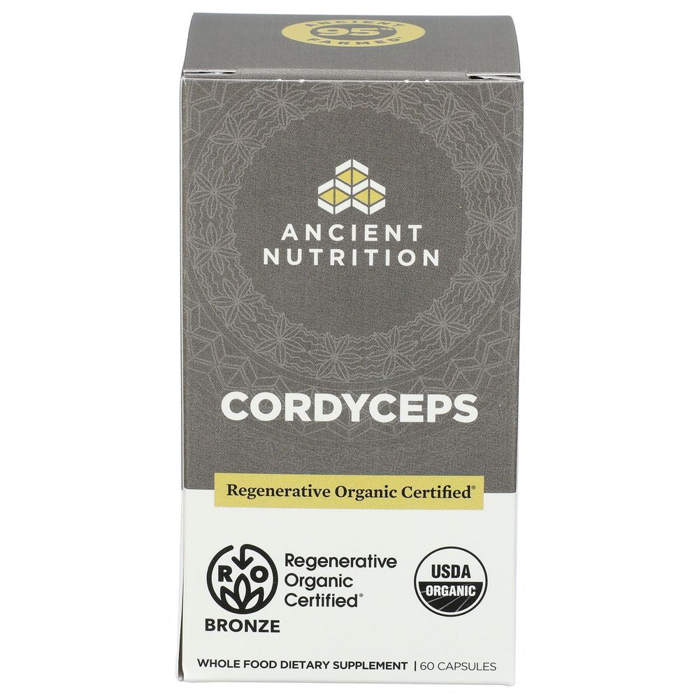Ancient Nutrition Organic Cordyceps Supplement Capsules, 60 Count