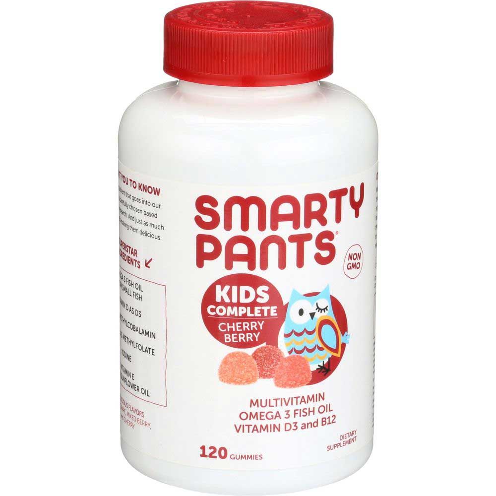 Smartypants Kids Complete Cherry Berry Multivitamin Gummies, 120 Count