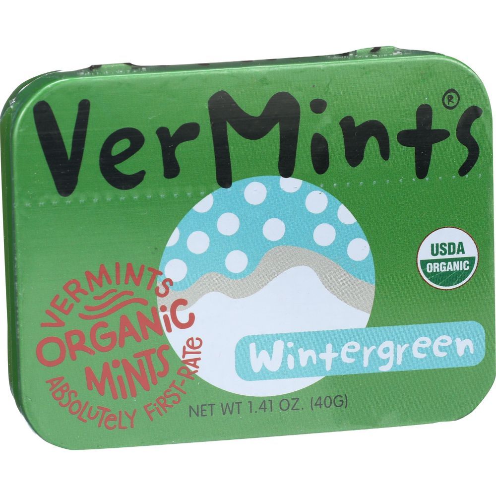 Vermints Organic Wintermint Breath Mints, 1.41 Ounce -- 6 Per Case