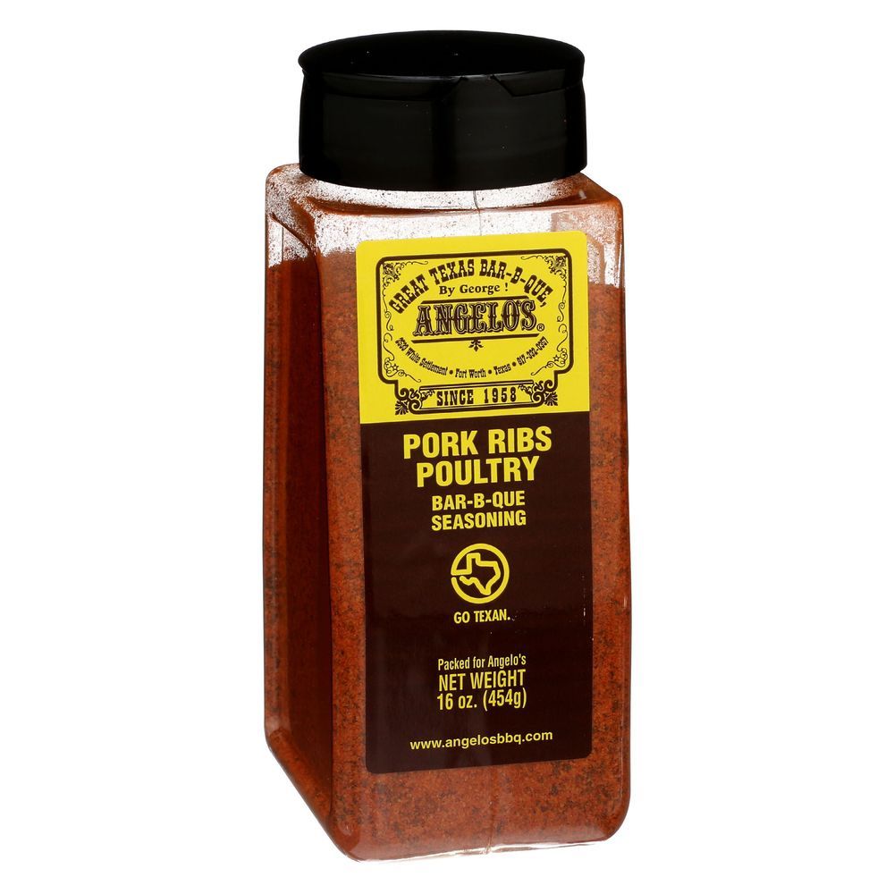 Angelos Pork Ribs Poultry Bbq Seasoning, 16 Ounce -- 6 Per Case