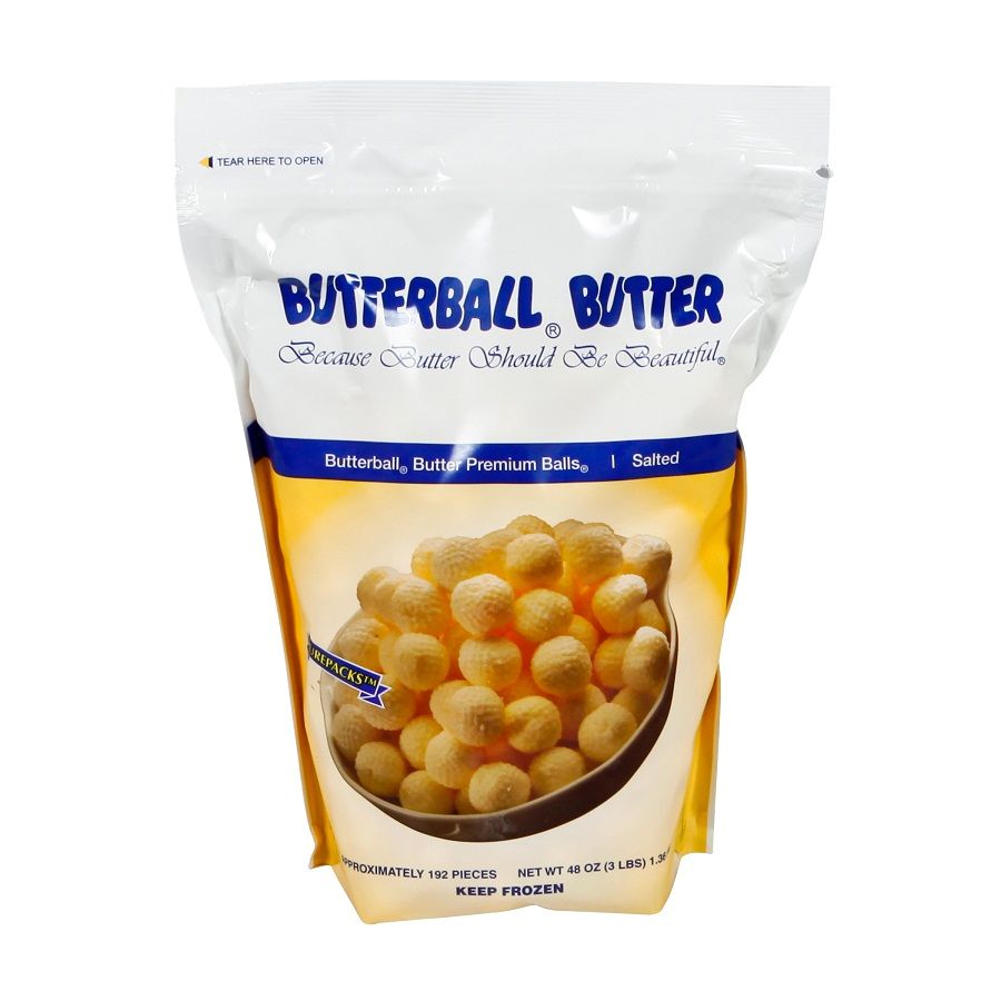 Butterball Farms Salted Butter Premium Balls, 3 Pound -- 6 Per Case