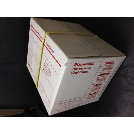 Boyd Products Dispoable Powder Free Vinyl Glove Large Long Cuff, 100 Count -- 10 Per Case