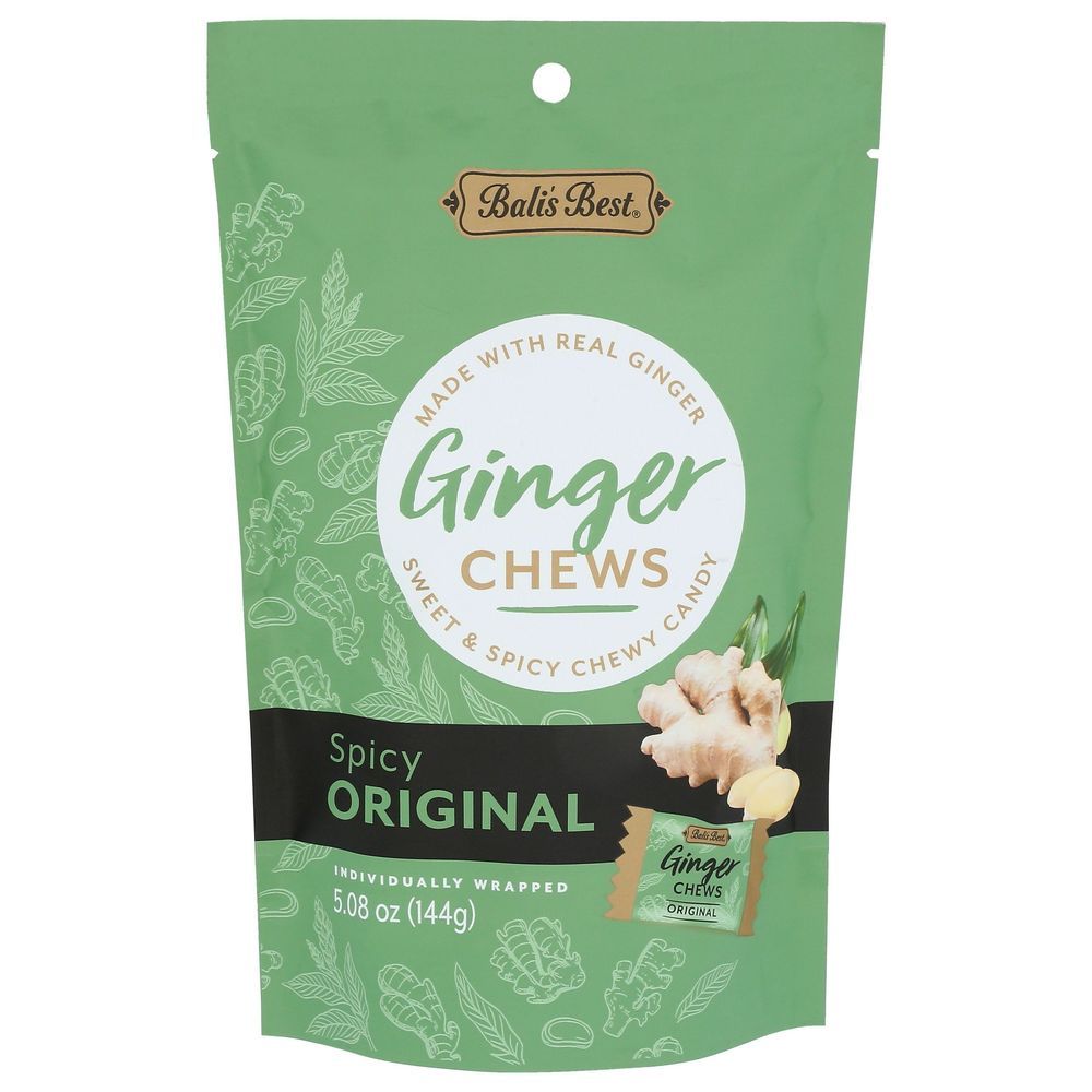 Balis Best Original Ginger Chews, 5.08 Ounce -- 12 Per Case