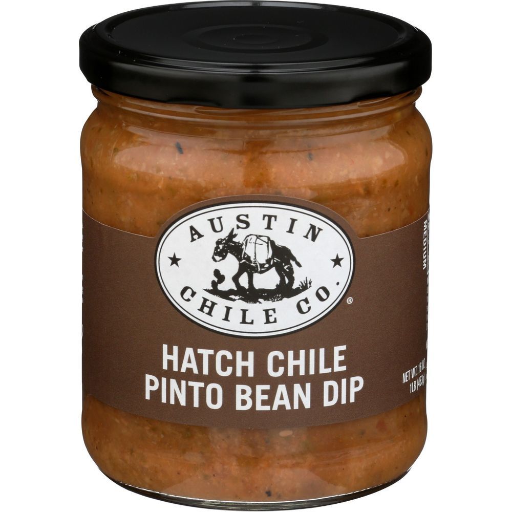 Austin Chile Hatch Chile Pinto Bean Dip, 16 Ounce -- 6 Per Case