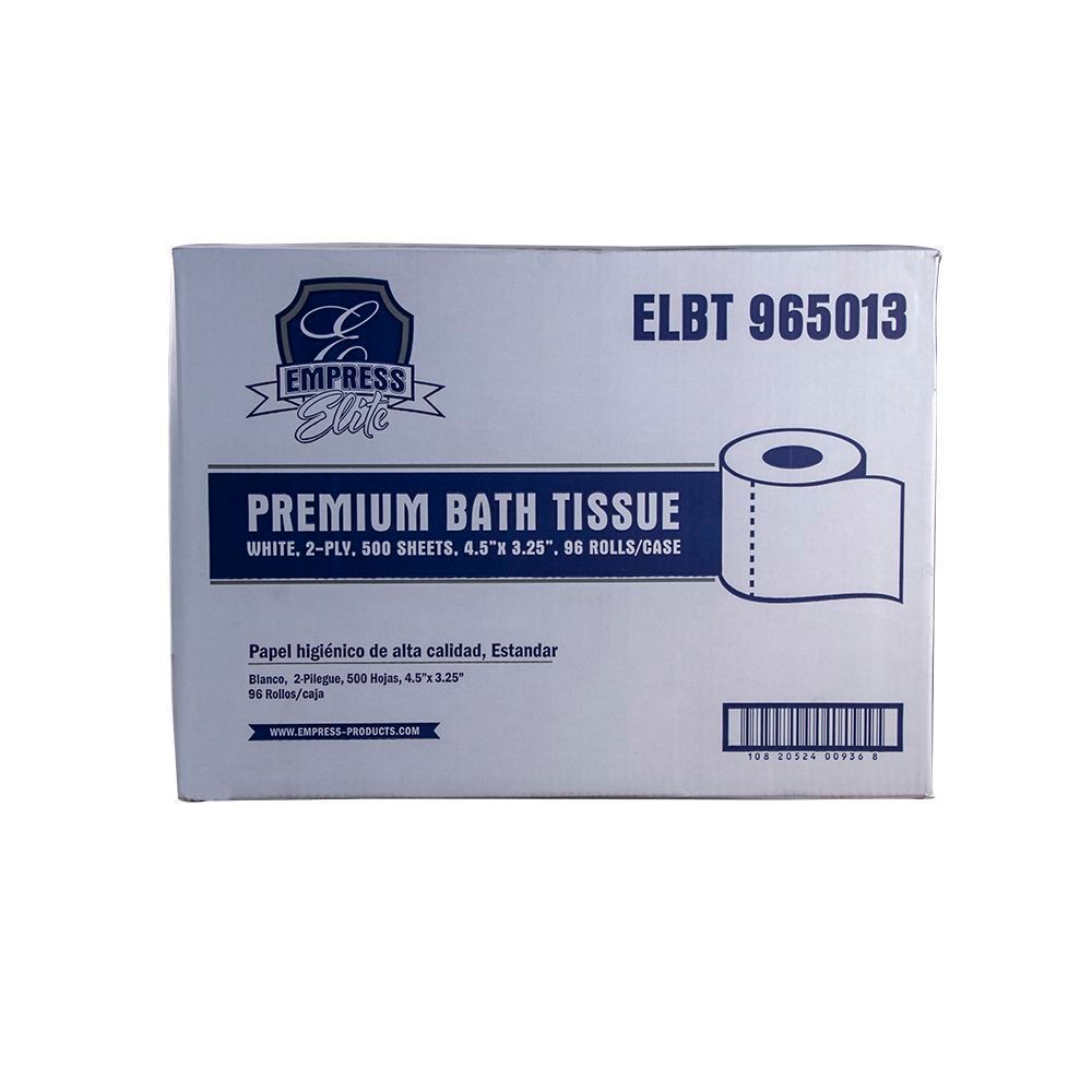 Empress Elite White 2 Ply Premium Bath Tissue, 4.25 X 3.25 Inch -- 48000 Per Case