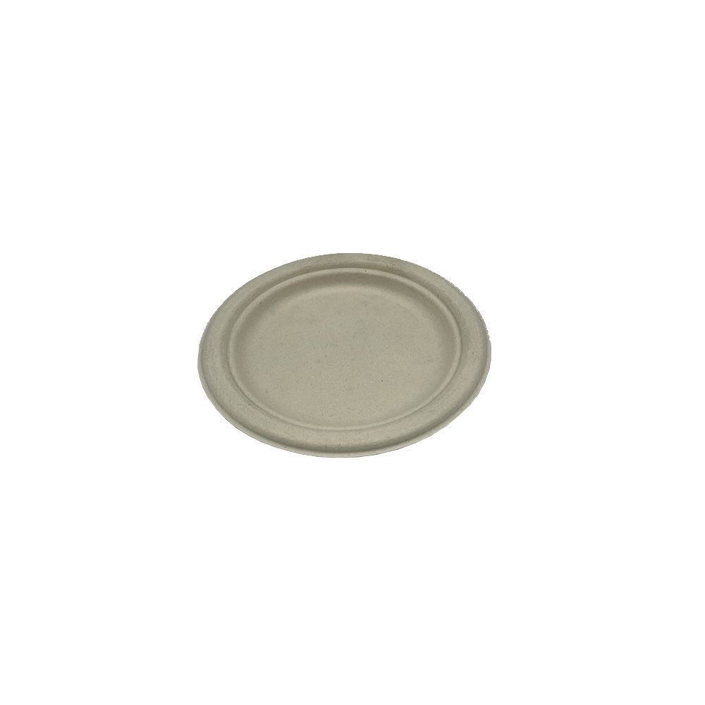 Empress Earth Heavy Weight Natural White Bagasse Pfas Free Plate, 7 Inch -- 1000 Per Case