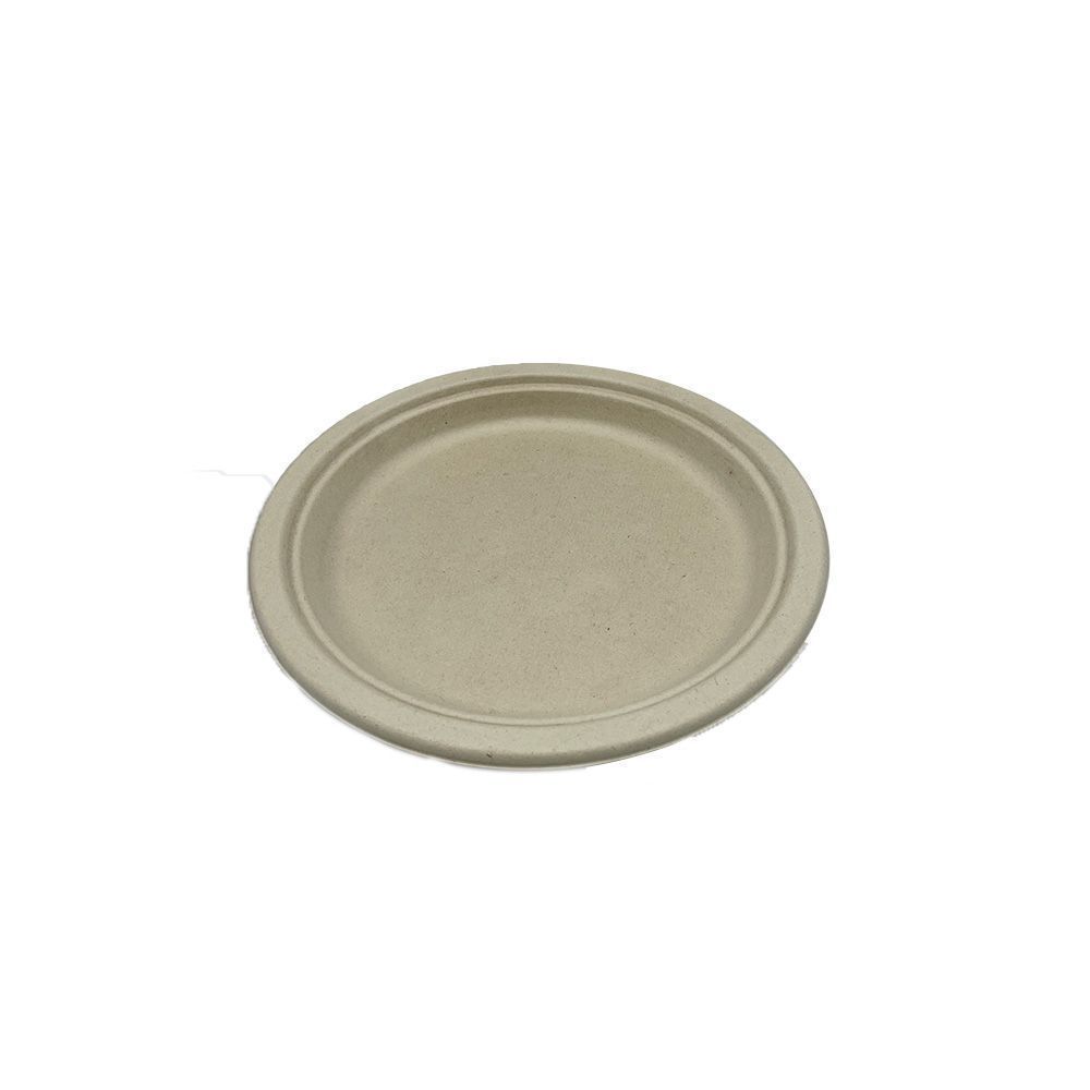 Empress Earth Heavy Weight Natural White Bagasse Pfas Free Plate, 9 Inch -- 500 Per Case
