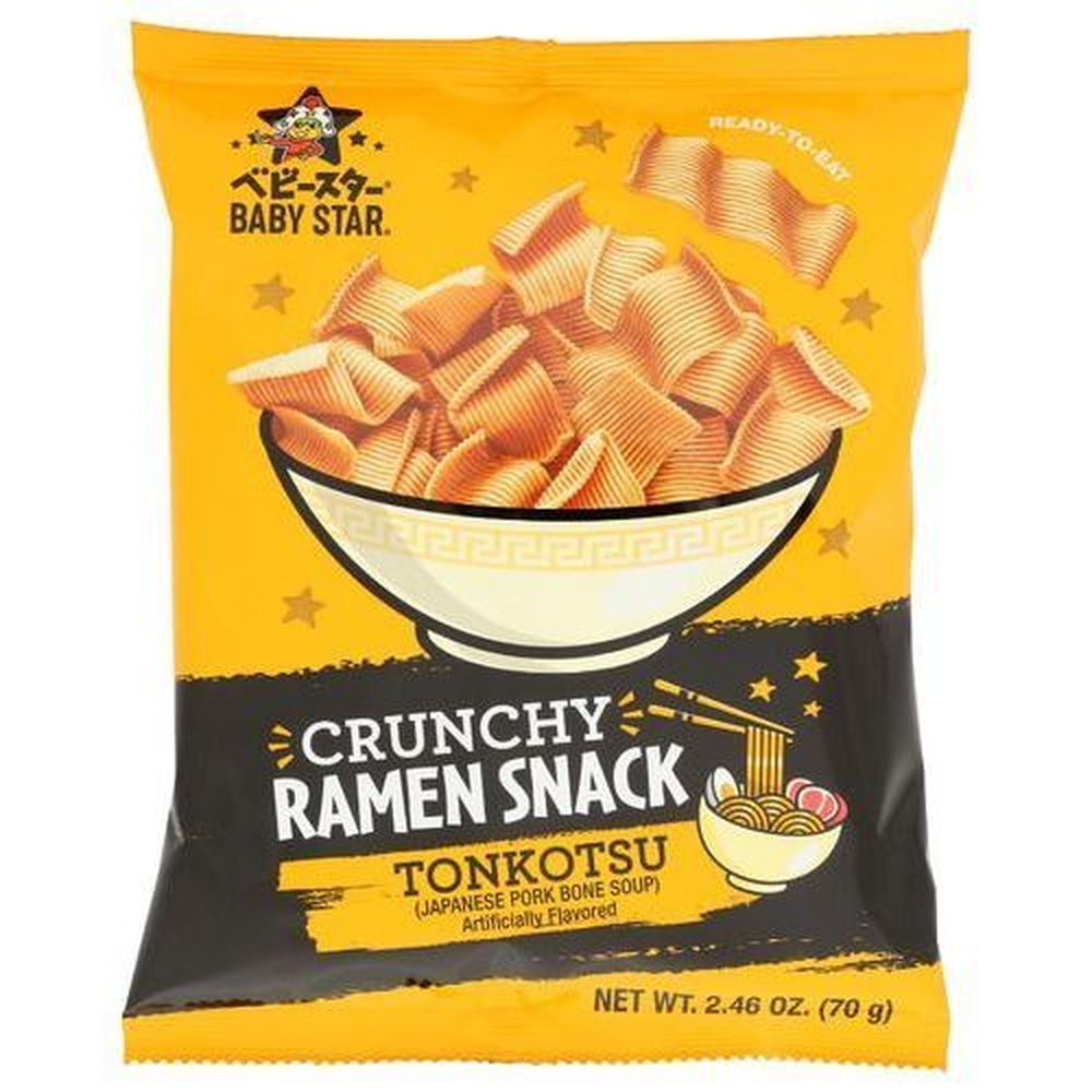 Baby Star Tonkotsu Crunchy Ramen Snack, 2.46 Ounce -- 6 Per Case