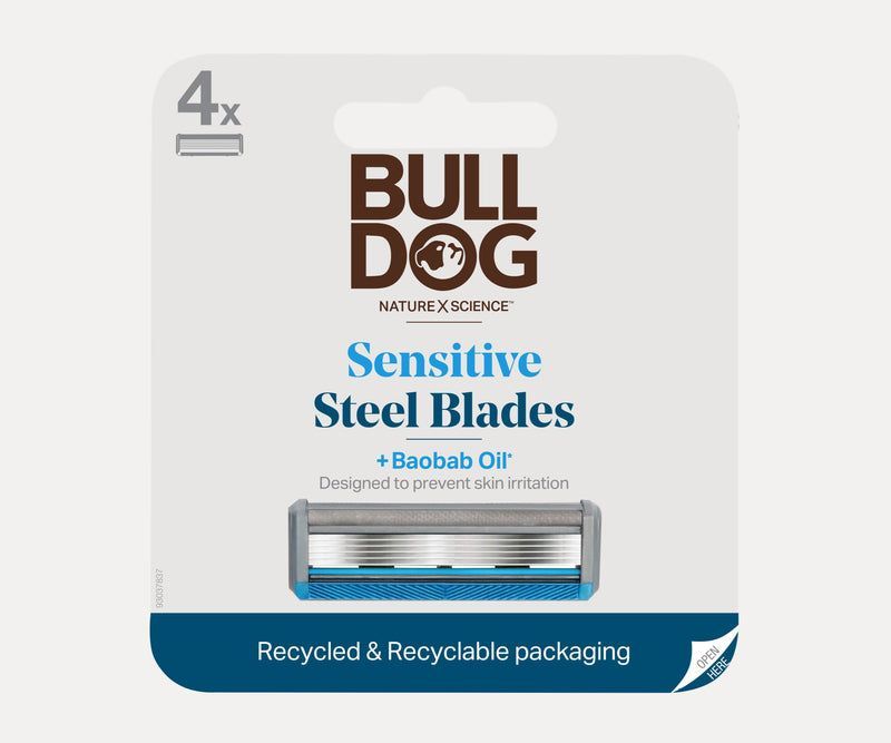 Bulldog Sensitive Steel Blade Refill For Razor
