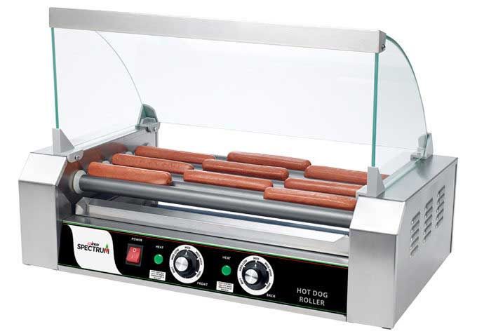 Winco Spectrum Glass Sneeze Guard For Ehdg-5r Hot Dog Roller