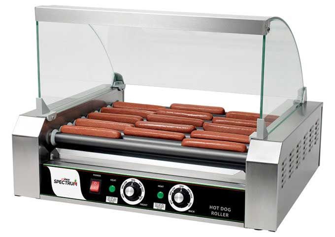 Winco Spectrum Glass Sneeze Guard For Ehdg-11r Hot Dog Roller