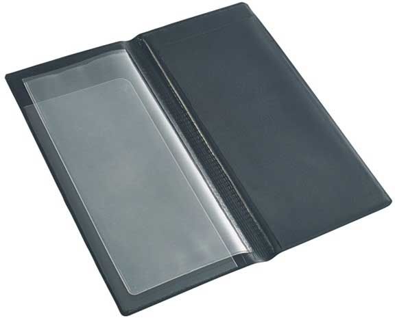 Winco Black Server Book With Clear Sleeve, 9 1/4 X 4 1/2 Inch -- 96 Per Case