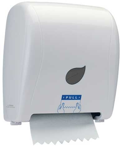 Winco Pur-clean White Auto Cut Roll Towel Dispenser -- 3 Per Case