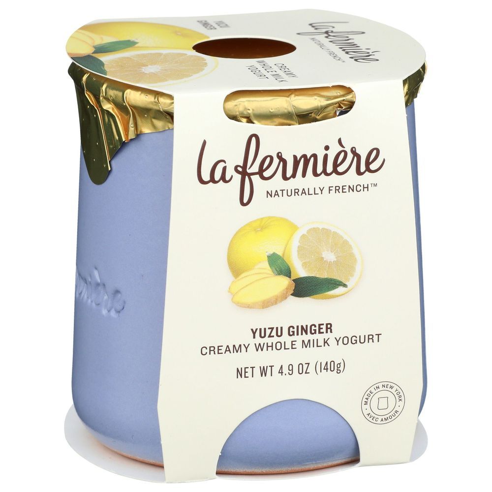 La Fermiere Yuzu Ginger Creamy Whole Milk Yogurt, 4.9 Ounce -- 6 Per Case