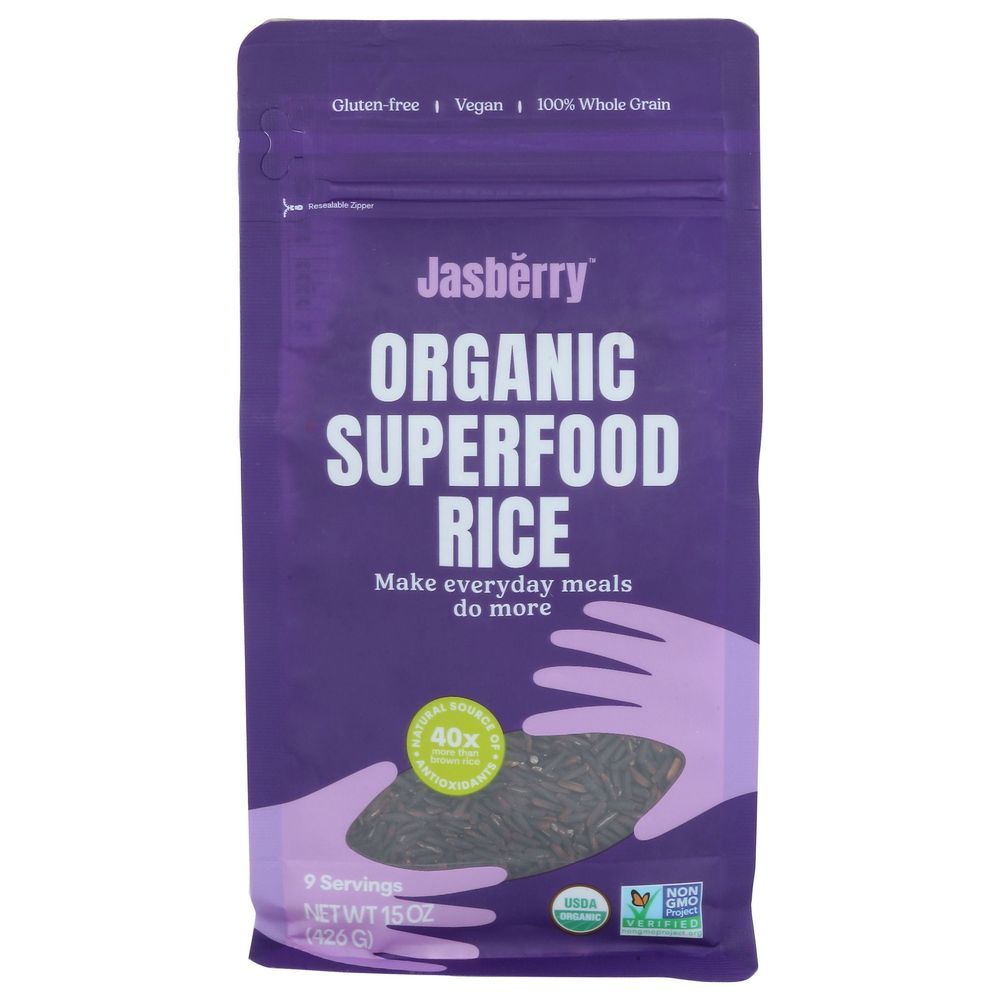 Jasberry Organic Superfood Rice, 15 Ounce -- 6 Per Case