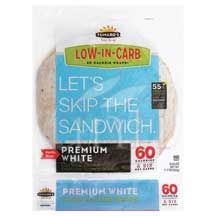Tumaro's Carb Wise Premium White Wraps, 8 Count -- 6 Per Case