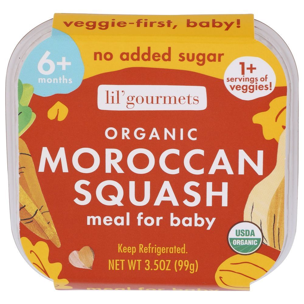 Lil Gourmets Moroccan Butternut Squash Veggie Meal, 3.5 Ounce -- 8 Per Case