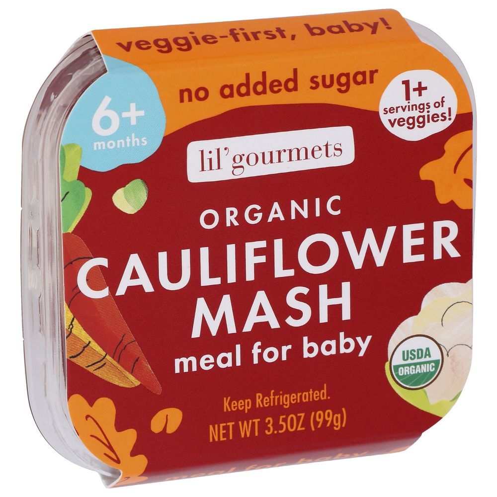 Lil Gourmets Organic Cauliflower Mash Meal For Baby, 3.5 Ounce -- 8 Per Case