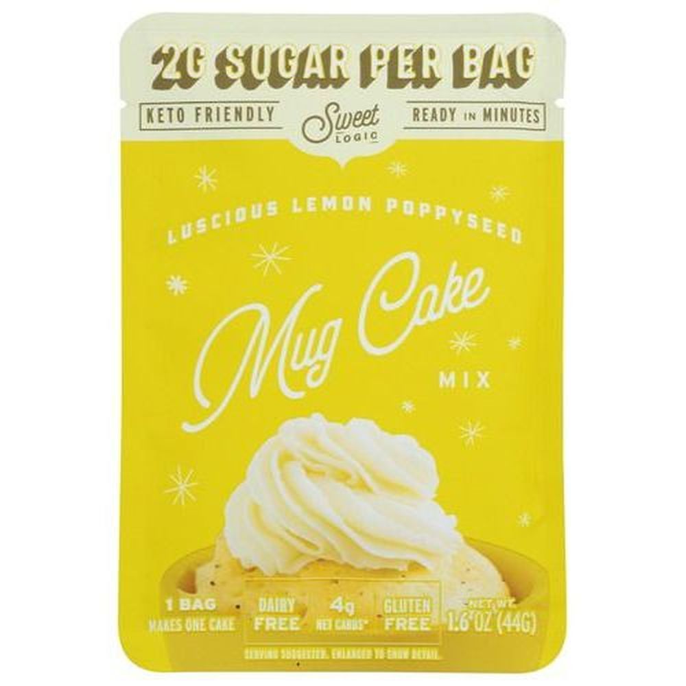 Sweet Logic Lemon Poppyseed Mug Cake Mix, 1.6 Ounce -- 10 Per Case