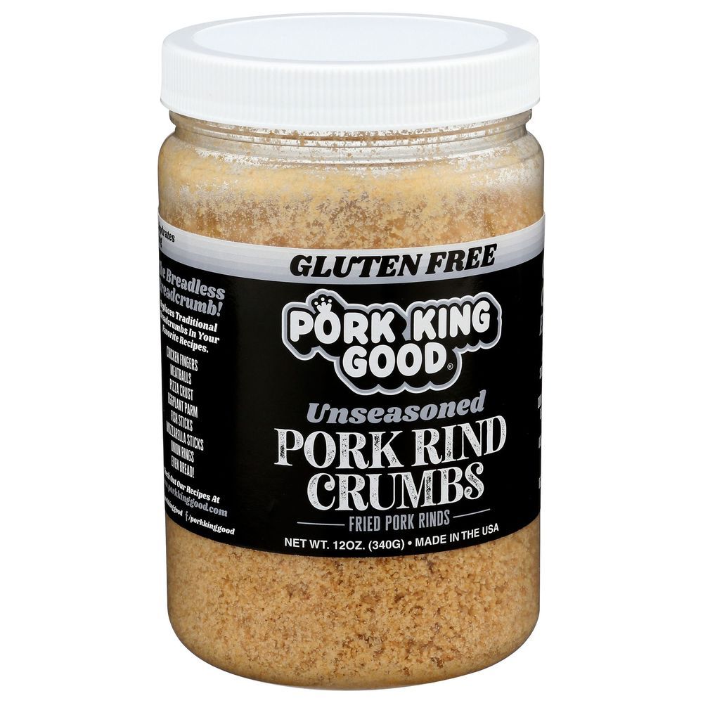 Pork King Good Unseasoned Pork Rind Crumbs, 12 Ounce -- 6 Per Case