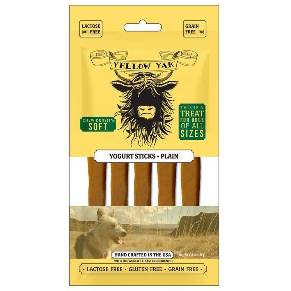 Yellow Yak Plain Yogurt Sticks Dog Treat, 4.8 Ounce -- 5 Per Case