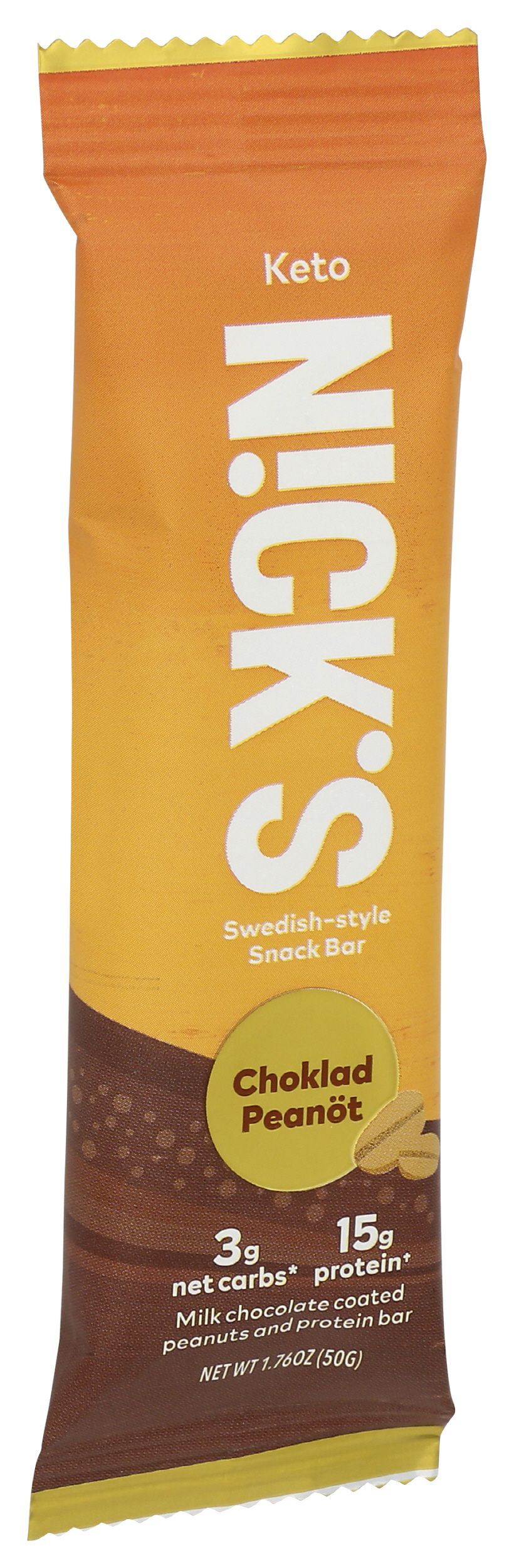 Nick's Choklad Peanot Protein Bar, 1.76 Ounce -- 12 Per Case