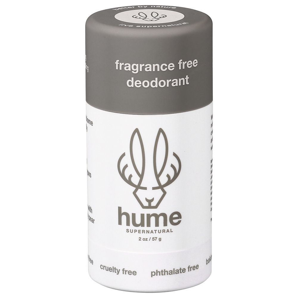 Hume Supernatural Fragrance Free Deodorant, 2 Ounce