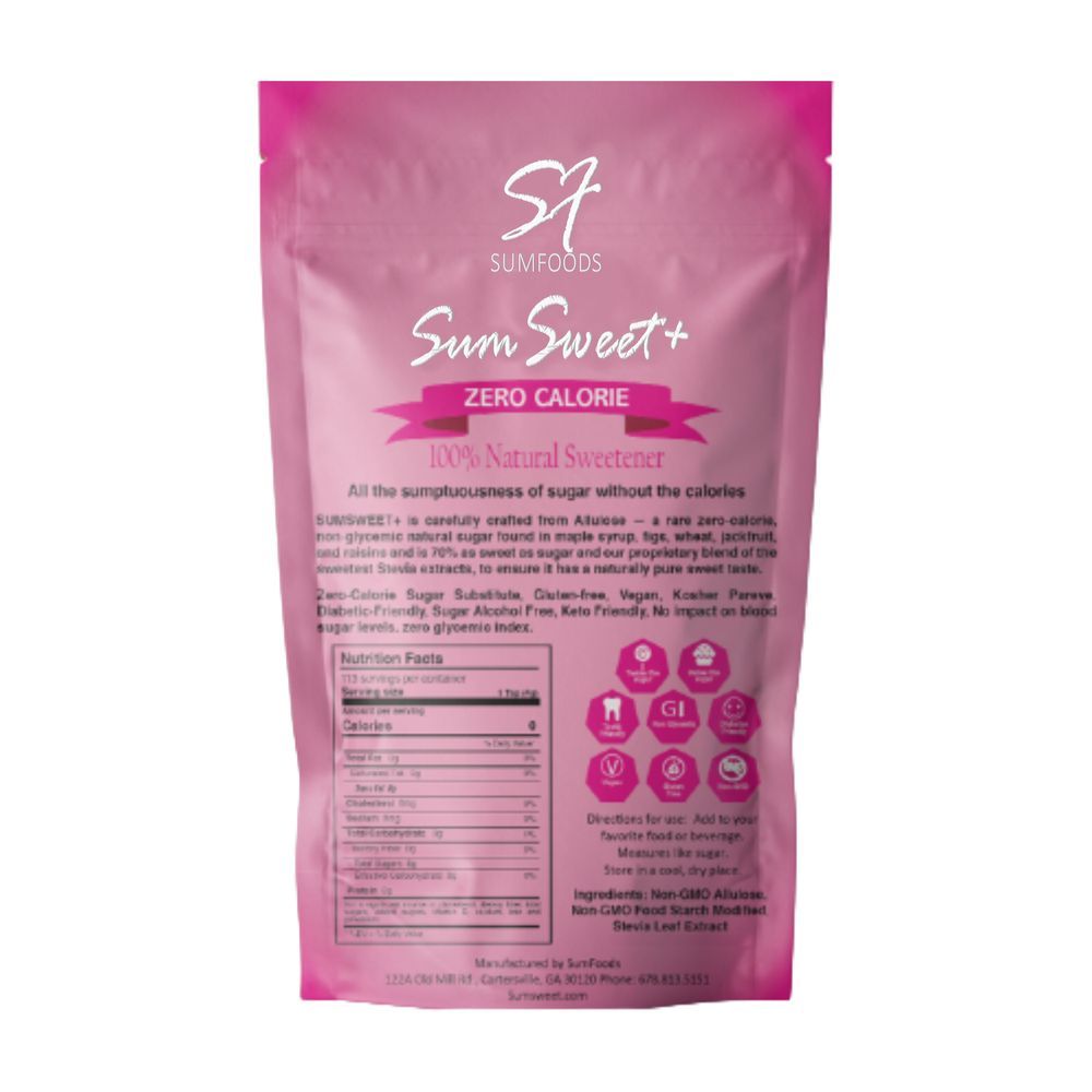 Sumsweet Plus Zero Calorie Confectioners Sweetener Blend, 16 Ounce -- 8 Per Case