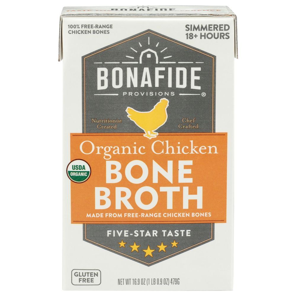 Bonafide Provisions Organic Chicken Bone Broth, 16.9 Fluid Ounce -- 6 Per Case
