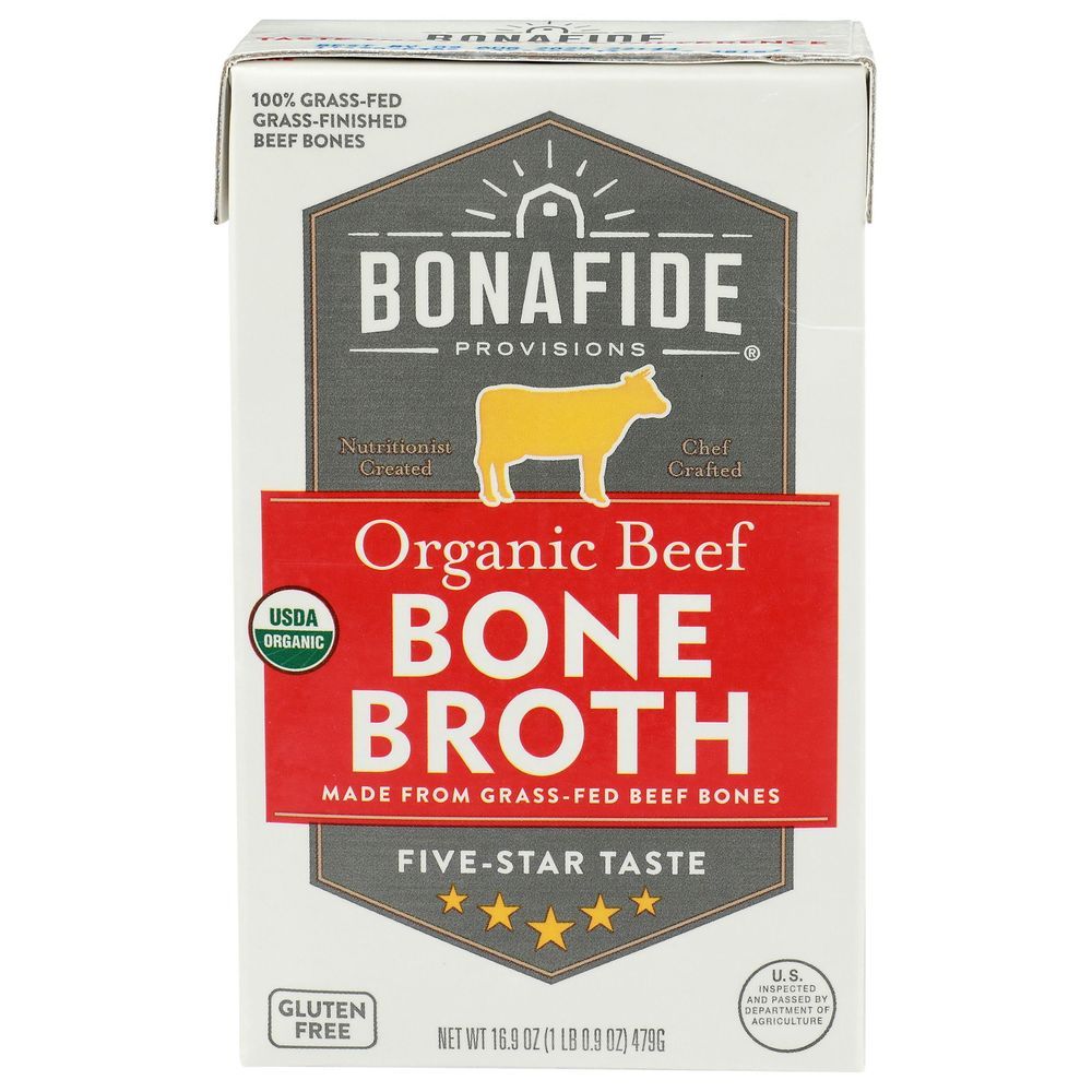 Bonafide Provisions Organic Beef Bone Broth, 16.9 Fluid Ounce -- 6 Per Case