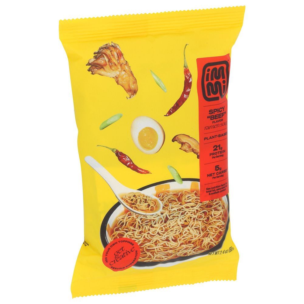 Immi Spicy Beef Flavor Ramen Soup, 2.4 Ounce -- 6 Per Case
