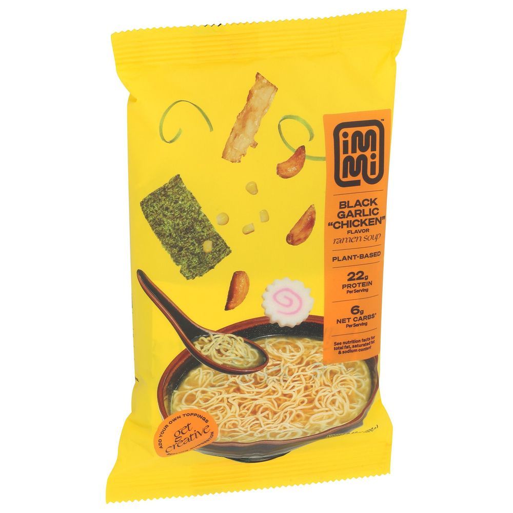 Immi Black Garlic Chicken Flavor Ramen Soup, 2.43 Ounce -- 6 Per Case